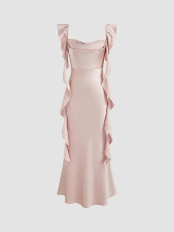 Cowl Neck Maxi Dress