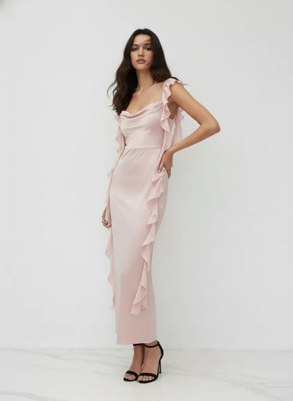 Cowl Neck Maxi Dress