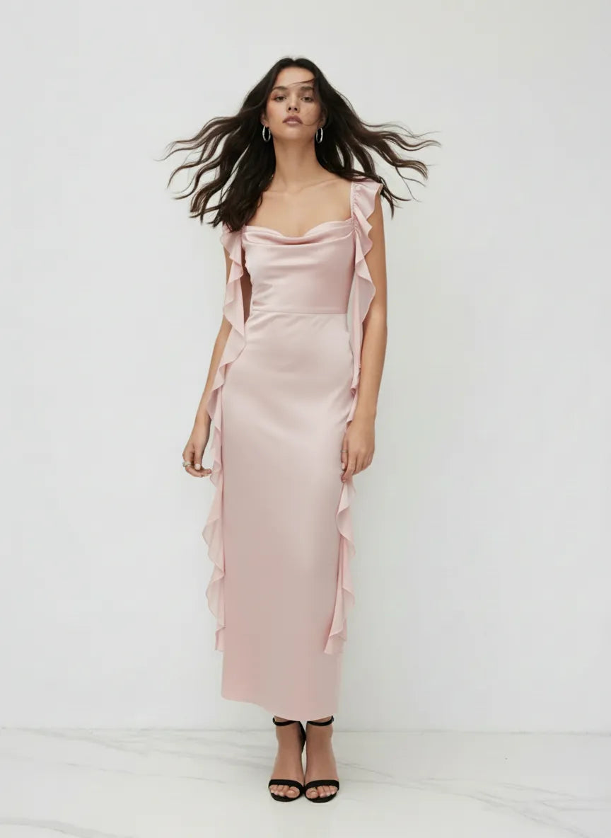 Cowl Neck Maxi Dress