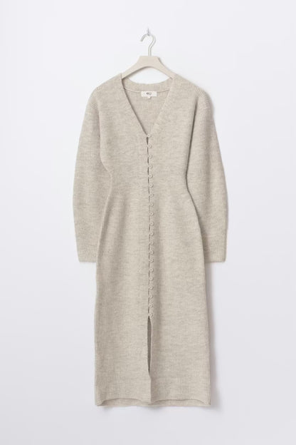 Shaped Knitted Cardigan Dress
