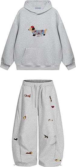 Embroidery Puppy Hoodie
