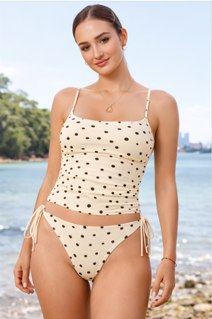 Vintage Polka Dot Swimsuit