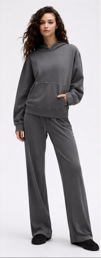 Steady State Oversized Hoodie & Groove Wide-Leg Pant Set