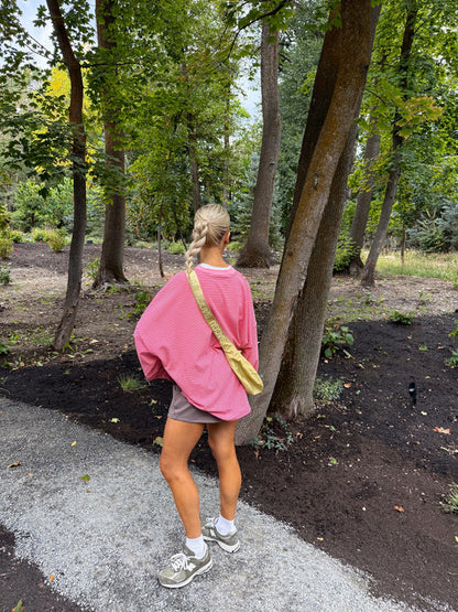 Striped Pink Pullover Set